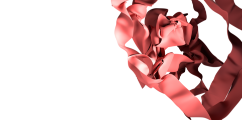 Сovered with a red cloth background