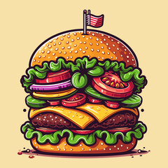 burger illustration