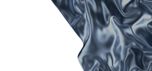 Oceanic Harmony: Abstract 3D Blue Wave Illustration for Balanced Visuals