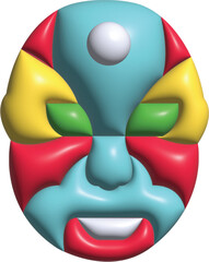 Chinese mask 3D icon