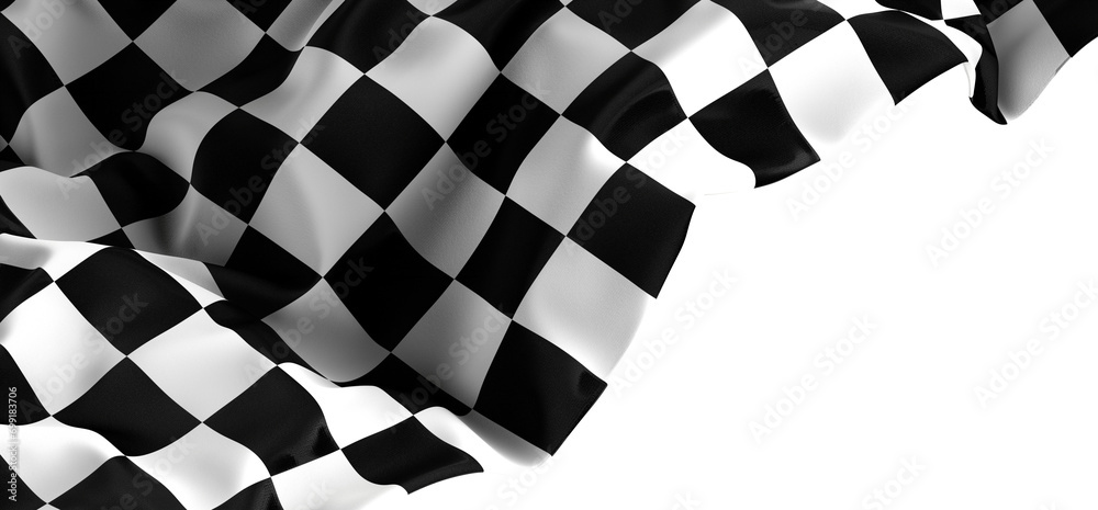 Poster black and white checkered abstract background. race background with space for text. racing flag