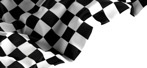 Black and white checkered abstract background. Race background with space for text. Racing flag
