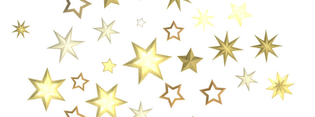 Stellar Christmas Symphony: Exquisite 3D Illustration of Falling Stars in Harmonious Motion for the Holidays