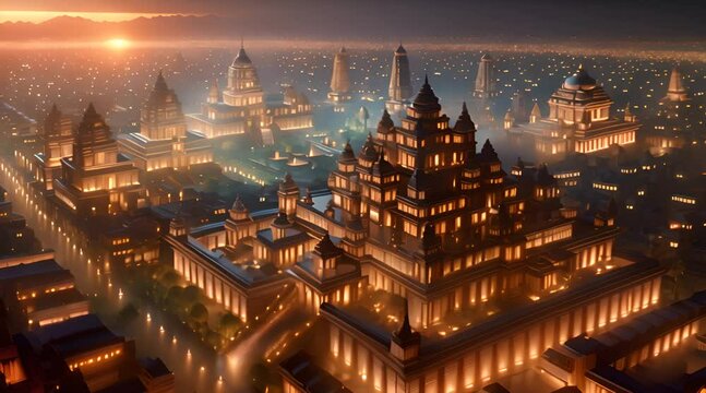 Ancient Hindu City of Dwarka in India Mythology