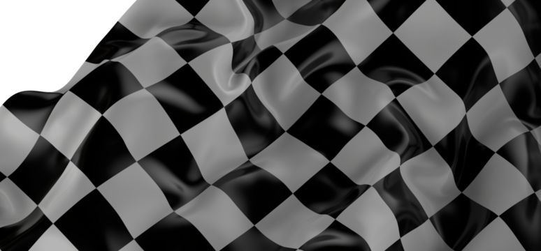 Black and white checkered abstract background. Race background with space for text. Racing flag