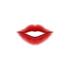lips isolated on white. concept of lipstick, mouth, kiss illustration