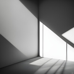 A room where light enters through a window. Generative AI