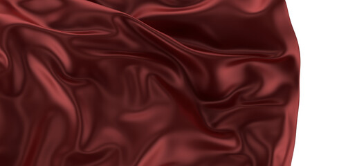 Сovered with a red cloth background