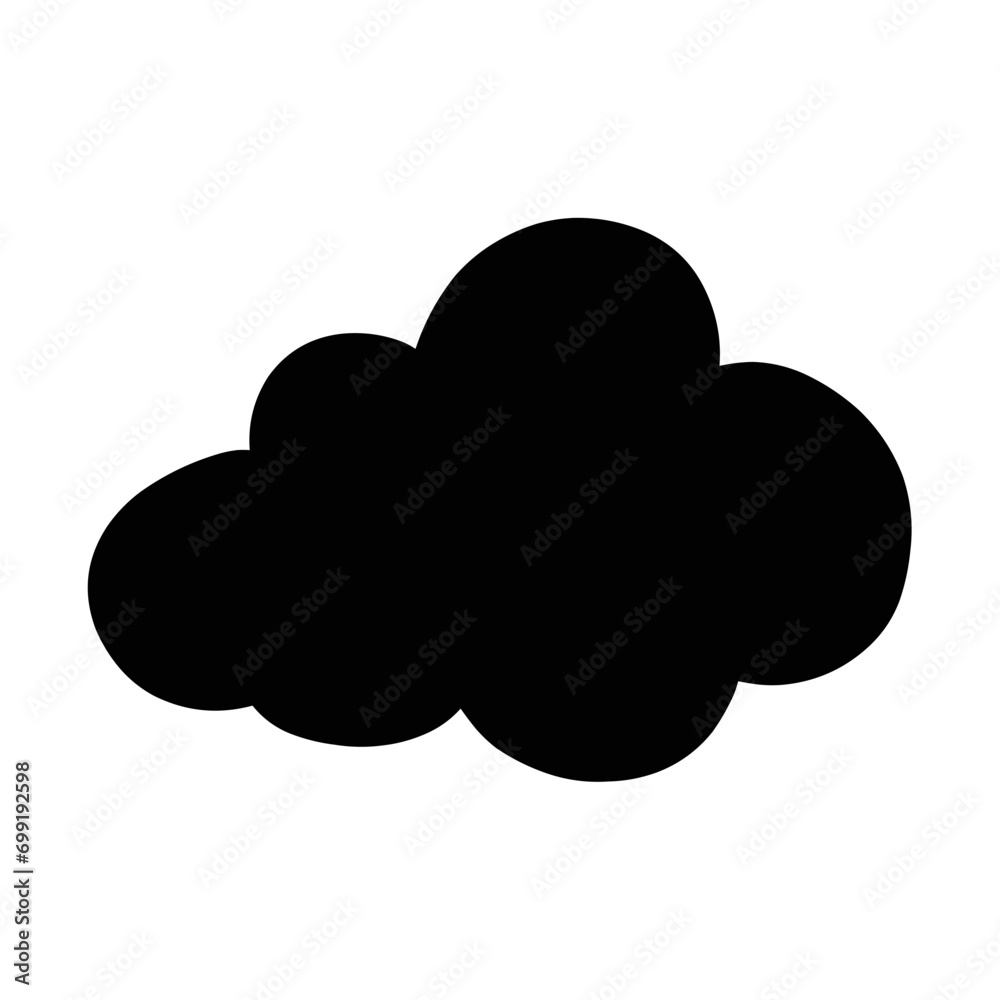 Wall mural Cloud Shape Element Cloudy

