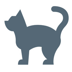 動物、猫を表すカラースタイルのアイコン