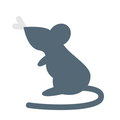 動物、ねずみを表すカラースタイルのアイコン