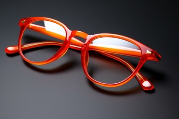Bright colored eyeglasses that exude intelligence with a stylish touch. Generative AI