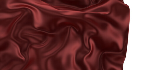 Сovered with a red cloth background