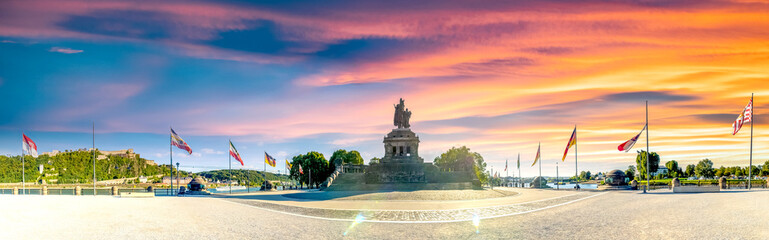 Deutsches Eck, Koblenz, Deutschland 
