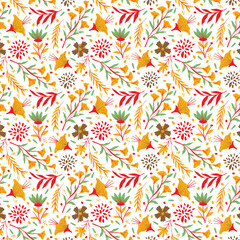 seamless pattern with flowers