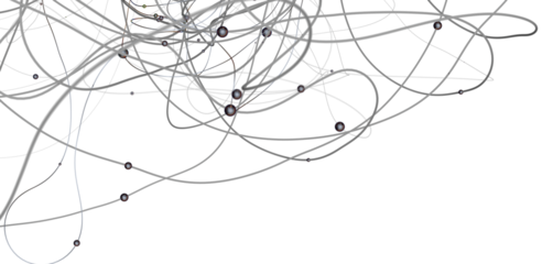 Falling cyber particles. Big data stream. 3d