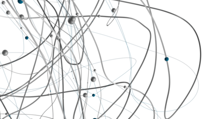 technology with polygonal shapes on dark blue background.