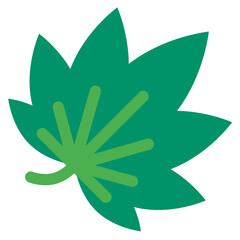 葉を表すカラースタイルのアイコン