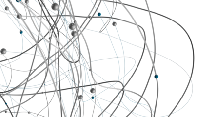 technology with polygonal shapes on dark blue background.