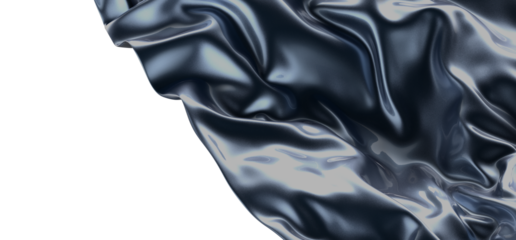 Tranquil Momentum: Abstract 3D Blue Wave Illustration for Peaceful Visual Experiences