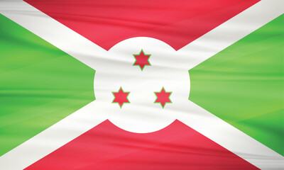 Illustration of Burundi Flag and Editable vector Burundi Country Flag
