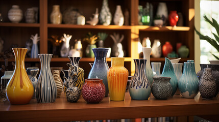 Collections of ceramic and pottery art
