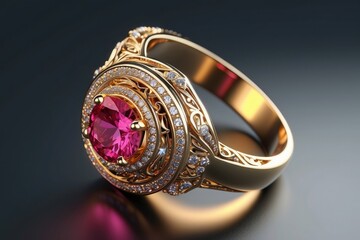 ring with diamonds