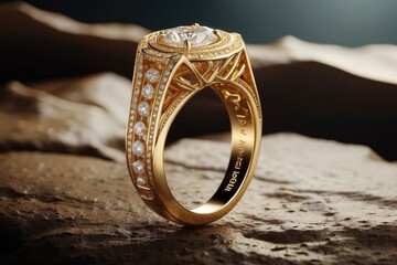 ring with diamonds
