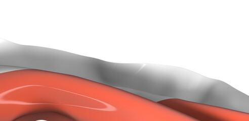 Waving flag of Poland. Independence Day November 11, Poland. Red and white fabric texture for