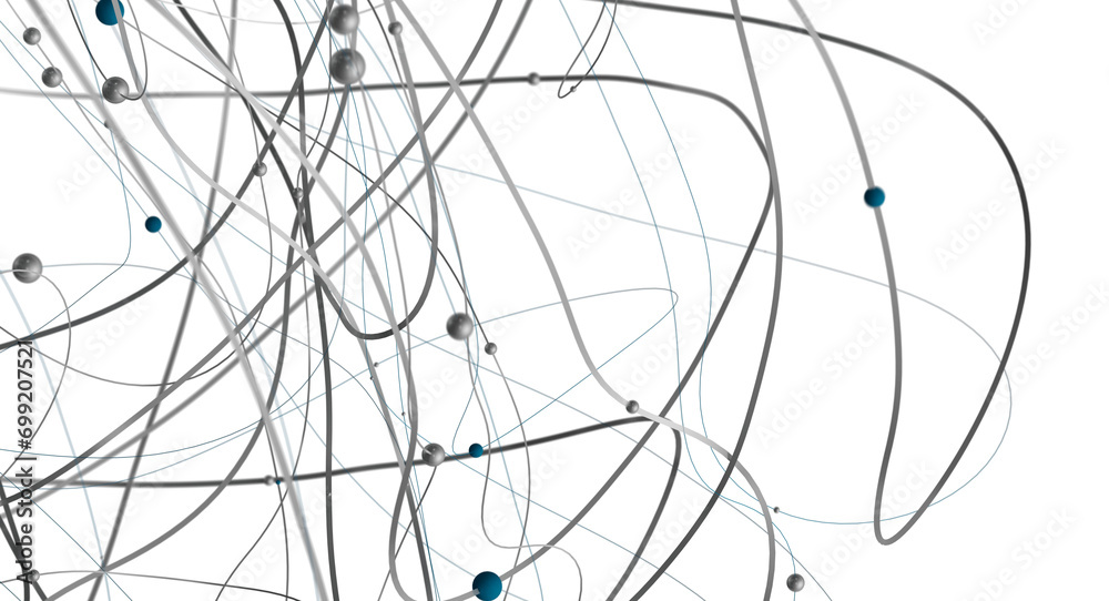 Poster abstract futuristic network on background illustration