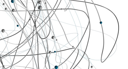 abstract futuristic network on background illustration