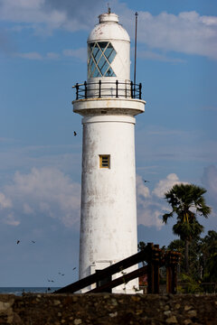 Talaimannar Lighthouse, located on the northwestern coast of Mannar Island.