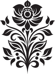 Tribal Elegance Decorative Ethnic Floral Vector Crafted Artistry Ethnic Floral Icon Design