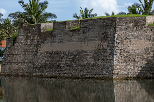 Outer wall of the fort in Mannar, Sri Lanka