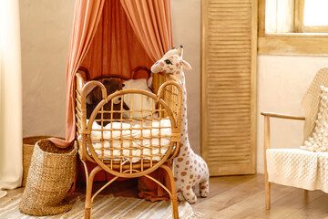 Children's interior. Boho, Scandinavian, eco style © neteli