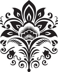 Cultural Verve Ethnic Floral Icon Symbol Native Patterns Decorative Ethnic Floral Vector