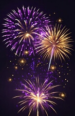 Fototapeta premium fireworks in the sky