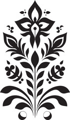 Timeless Petal Trims Line Border Icon Design Aesthetic Vine Borders Decorative Line Emblem