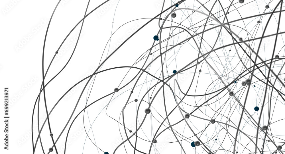 Aufkleber abstract futuristic network on background illustration