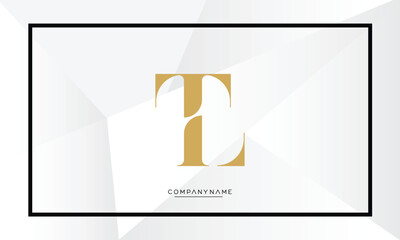 TL or LT Alphabet letters logo monogram