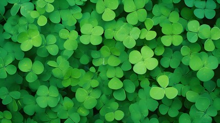 green clover background, St. Patrick's day