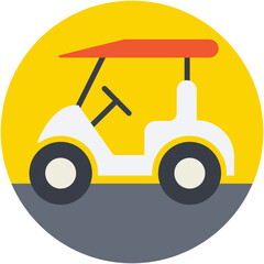 Golf Cart Vector Icon