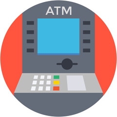 Atm Machine Vector Icon