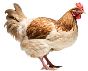 rooster hen on transparent background, PNG