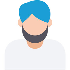 Sikh Vector Icon