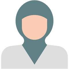 Muslim Woman Vector Icon
