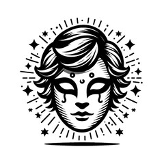 Masquerade vector icon