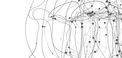 network structure - abstract design connection