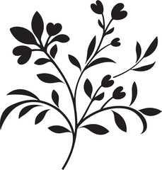 Vintage Inked Garden Tales Noir Emblematic Sketches Chic Noir Petal Odyssey Artistic Black Iconic Designs