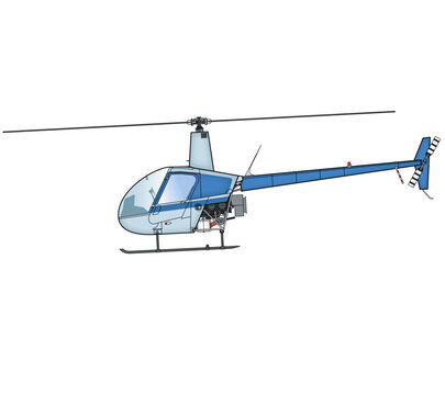 Hubschrauber, zweisitzig